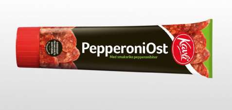 Bilde av Kavli ekstra smak pepperoniost. Bilde av Kavli ekstra smak pepperoniost.