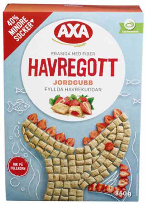 Bilde av Axa havregott jordbær. Bilde av Axa havregott jordbær.
