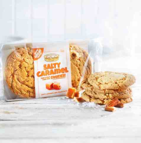 Bilde av Aunt Mabel salty caramel cookies 4pk. Bilde av Aunt Mabel salty caramel cookies 4pk.