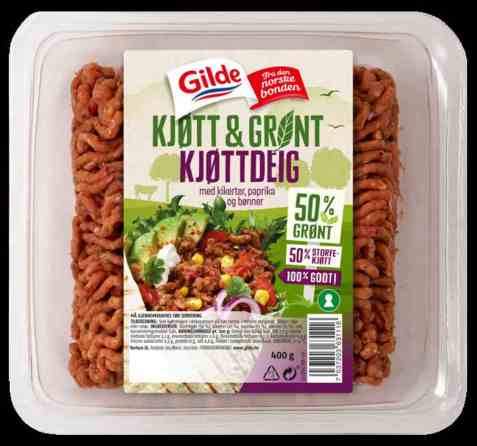 Bilde av Gilde kjøttdeig med grønnsaker. Bilde av Gilde kjøttdeig med grønnsaker.