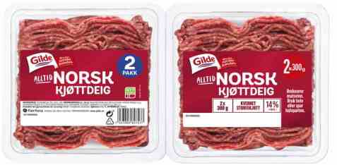 Bilde av Gilde kjøttdeig storfe 2x300gr. Bilde av Gilde kjøttdeig storfe 2x300gr.