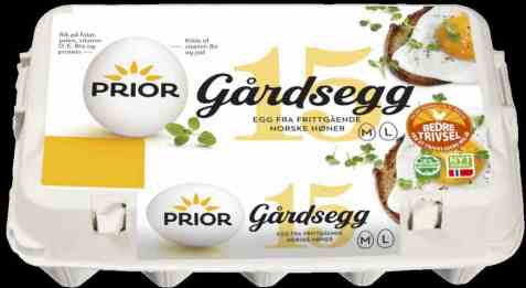 Bilde av Prior egg gÄrdsegg ML frittgÄende 15 stk. Bilde av Prior egg gÄrdsegg ML frittgÄende 15 stk.