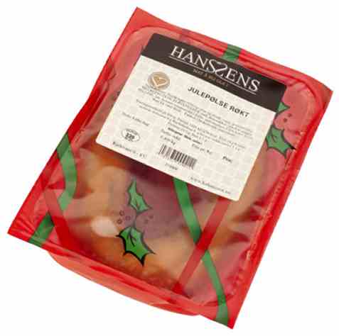 Bilde av Hanssen Julepølse Kokt 400gr røkt. Bilde av Hanssen Julepølse Kokt 400gr røkt.