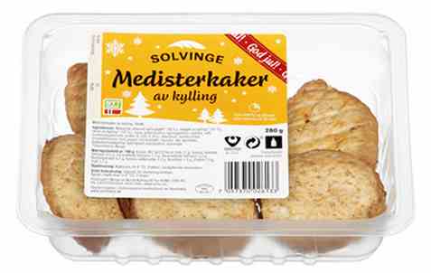Bilde av Solvinge Medisterkaker 280g. Bilde av Solvinge Medisterkaker 280g.