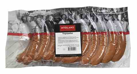Bilde av Mydland vognpølser 2kg. Bilde av Mydland vognpølser 2kg.