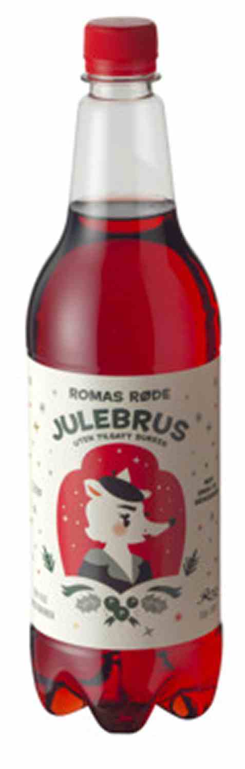Bilde av Romas Røde Julebrus 1l uten sukker. Bilde av Romas Røde Julebrus 1l uten sukker.