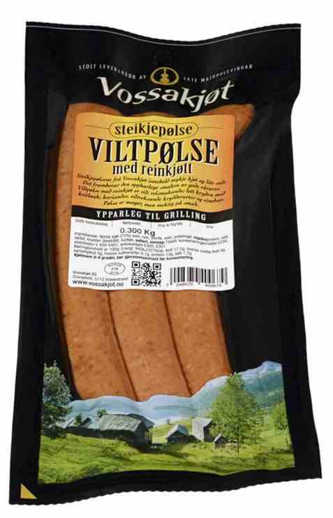 Bilde av Vossakjøt viltpølse 300gr. Bilde av Vossakjøt viltpølse 300gr.