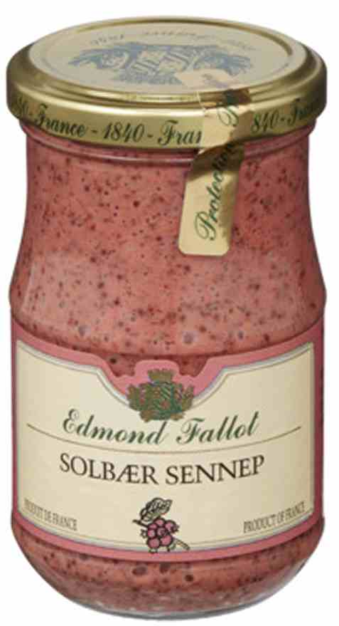 Bilde av Fallot dijon sennep solbær 205gr. Bilde av Fallot dijon sennep solbær 205gr.