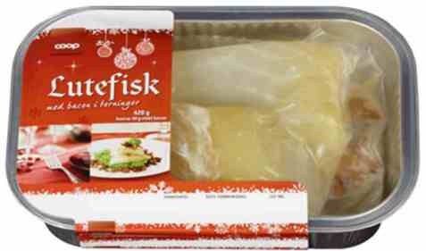 Bilde av Coop Lutefisk Filet m/Bacon 420gr. Bilde av Coop Lutefisk Filet m/Bacon 420gr.
