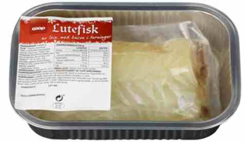 Bilde av Coop Lutefisk loin m/Bacon 340gr. Bilde av Coop Lutefisk loin m/Bacon 340gr.