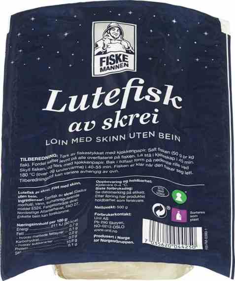 Bilde av Fiskemannen lutefisk loin 500gr. Bilde av Fiskemannen lutefisk loin 500gr.