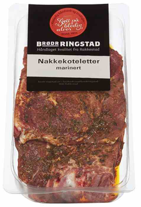 Bilde av Brødrene Ringstad Nakkekoteletter marinert 300g. Bilde av Brødrene Ringstad Nakkekoteletter marinert 300g.