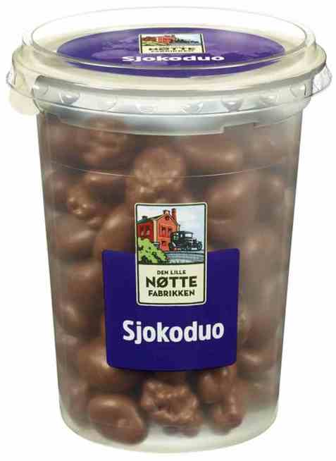 Bilde av Den Lille Nøttefabrikken sjokoduonøtter 140gr. Bilde av Den Lille Nøttefabrikken sjokoduonøtter 140gr.