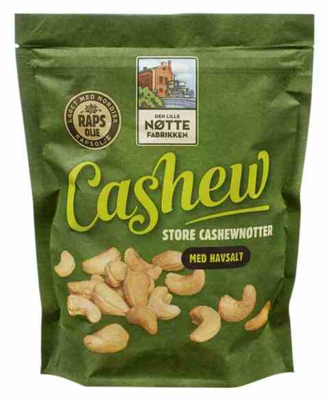 Bilde av Den Lille Nøttefabrikken cashew med havsalt 280gr. Bilde av Den Lille Nøttefabrikken cashew med havsalt 280gr.