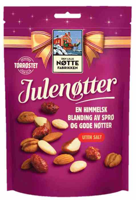 Bilde av Den Lille Nøttefabrikken julenøtter usaltet 190gr. Bilde av Den Lille Nøttefabrikken julenøtter usaltet 190gr.