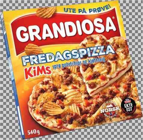 Bilde av Grandiosa fredagspizza. Bilde av Grandiosa fredagspizza.