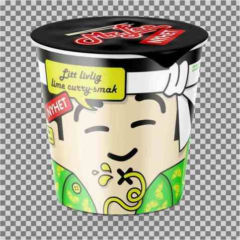 Bilde av Mr Lee kopp nudler m lime curry. Bilde av Mr Lee kopp nudler m lime curry.