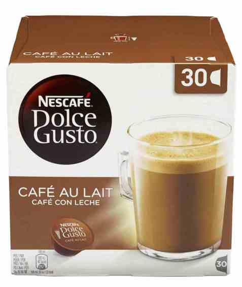 Bilde av Nescafe Dolce Gusto cafe au lait 30 kapsler. Bilde av Nescafe Dolce Gusto cafe au lait 30 kapsler.