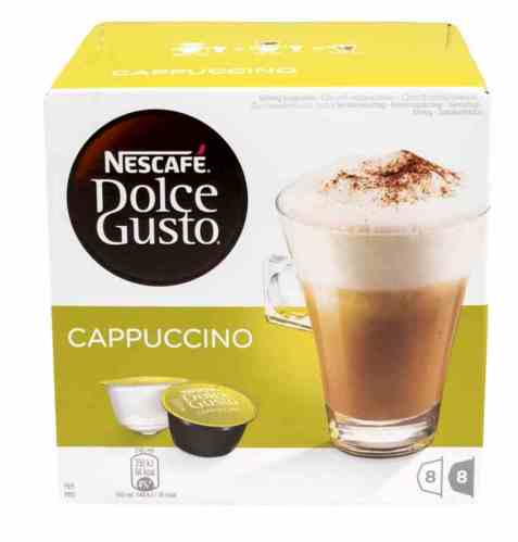 Bilde av Nescafe Dolce Gusto cappuccino 8 kapsler. Bilde av Nescafe Dolce Gusto cappuccino 8 kapsler.