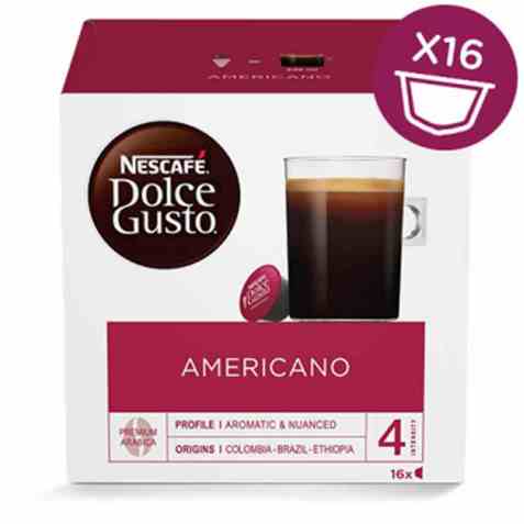 Bilde av Nescafe Dolce Gusto americano 16 kapsler. Bilde av Nescafe Dolce Gusto americano 16 kapsler.