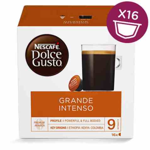 Bilde av Nescafe Dolce Gusto grande intenso 16 kapsler. Bilde av Nescafe Dolce Gusto grande intenso 16 kapsler.