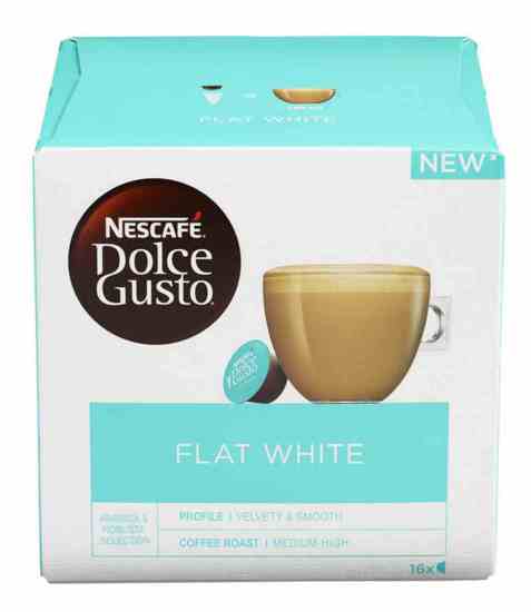 Bilde av Nescafe Dolce Gusto flat white 16 kapsler. Bilde av Nescafe Dolce Gusto flat white 16 kapsler.