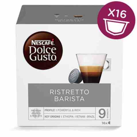 Bilde av Nescafe Dolce Gusto ristretto barista 16 kapsler. Bilde av Nescafe Dolce Gusto ristretto barista 16 kapsler.