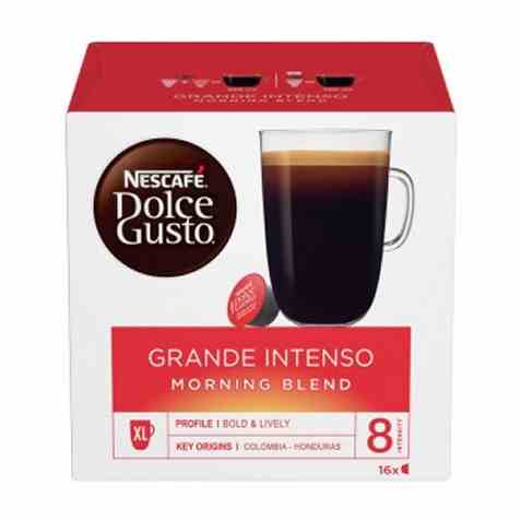 Bilde av Nescafe Dolce Gusto grande intenso morning 16 kapsler. Bilde av Nescafe Dolce Gusto grande intenso morning 16 kapsler.