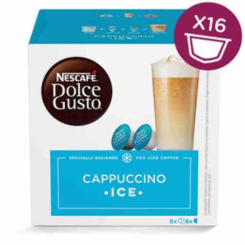 Bilde av Nescafe Dolce Gusto cappuccino iskaffe 16 kapsler. Bilde av Nescafe Dolce Gusto cappuccino iskaffe 16 kapsler.