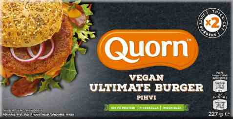 Bilde av Quorn vegan ultimate burger. Bilde av Quorn vegan ultimate burger.