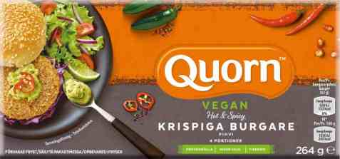 Bilde av Quorn vegan krispige burgere 264gr. Bilde av Quorn vegan krispige burgere 264gr.