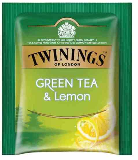 Bilde av Twinings Grønn Te økologisk sitron 100 poser.