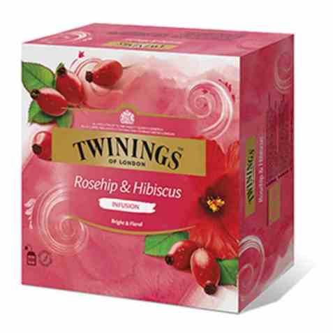 Bilde av Twinings nype og hibiskus 100 poser. Bilde av Twinings nype og hibiskus 100 poser.