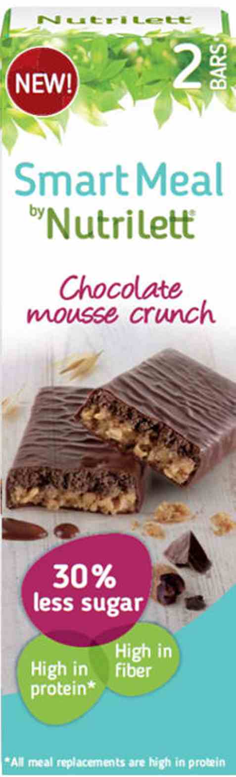 Bilde av Nutrilett bar chocolate mousse crunch 2pk. Bilde av Nutrilett bar chocolate mousse crunch 2pk.