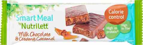 Bilde av Nutrilett bar milk Chocolate and creamy caramel. Bilde av Nutrilett bar milk Chocolate and creamy caramel.