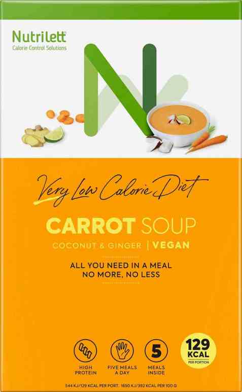 Bilde av Nutrilett soup gulrot 5 pk. Bilde av Nutrilett soup gulrot 5 pk.