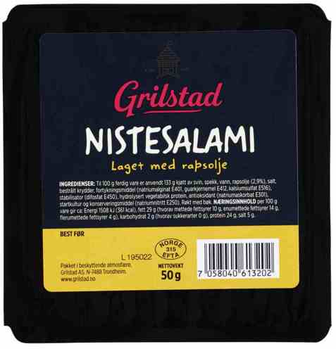 Bilde av Grilstad nistesalami 50gr. Bilde av Grilstad nistesalami 50gr.