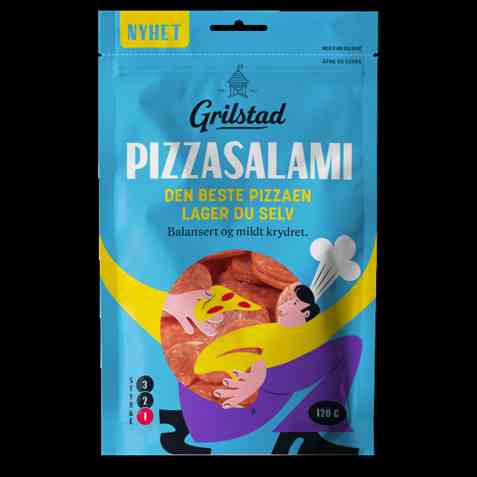 Bilde av Grilstad pizzasalami. Bilde av Grilstad pizzasalami.