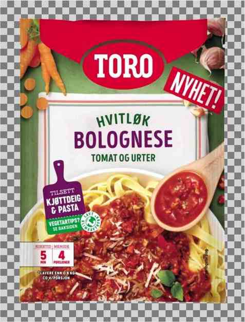 Bilde av Toro pastasaus Hvitløk Bolognese. Bilde av Toro pastasaus Hvitløk Bolognese.