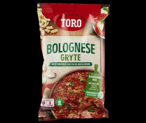 Bilde av Toro bolognese gryte med fiberrik pasta. Bilde av Toro bolognese gryte med fiberrik pasta.