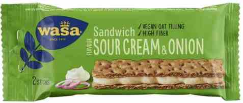 Bilde av Wasa Sandwich sour cream and onion. Bilde av Wasa Sandwich sour cream and onion.