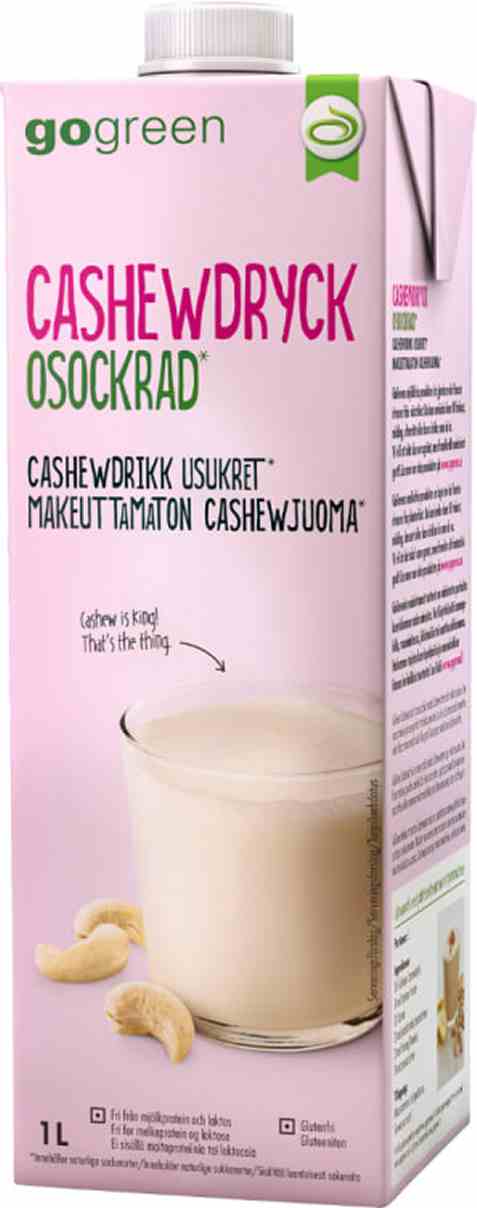 Bilde av GoGreen cashewdrikk. Bilde av GoGreen cashewdrikk.