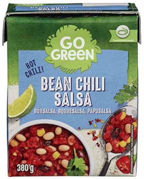 Bilde av Gogreen Bean Chili Salsa 380g. Bilde av Gogreen Bean Chili Salsa 380g.