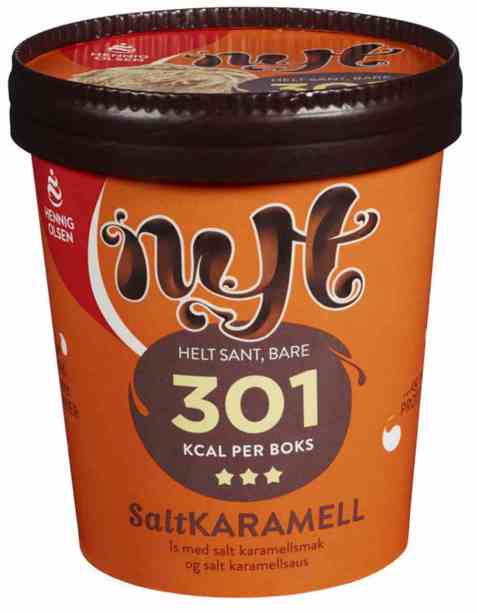 Bilde av Hennig Olsen nyt salt karamell. Bilde av Hennig Olsen nyt salt karamell.