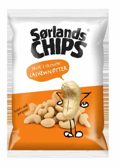 Bilde av Sørlandschips Salte & Crunchy Cashewnøtter.