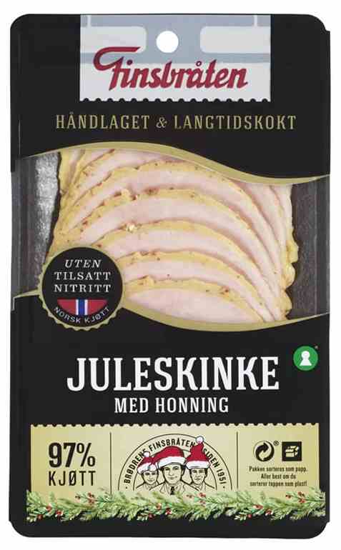 Bilde av Finsbråten juleskinke med honning. Bilde av Finsbråten juleskinke med honning.
