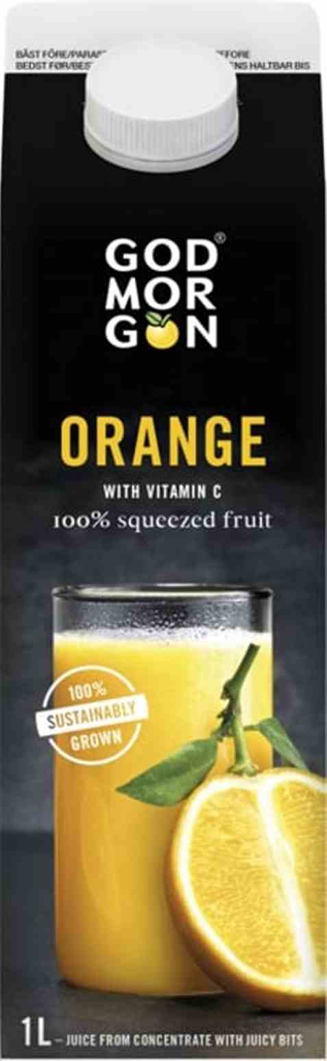 Bilde av Arla God Morgen appelsinjuice med fruktkjøtt 1 l. Bilde av Arla God Morgen appelsinjuice med fruktkjøtt 1 l.