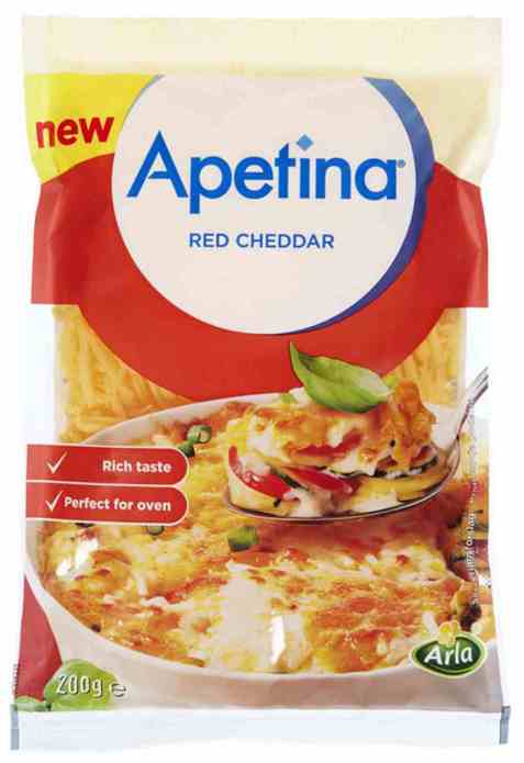 Bilde av Arla apetina red cheddar 200gr. Bilde av Arla apetina red cheddar 200gr.