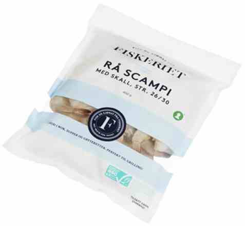 Bilde av Fiskeriet rå scampi 26/30 400gr. Bilde av Fiskeriet rå scampi 26/30 400gr.
