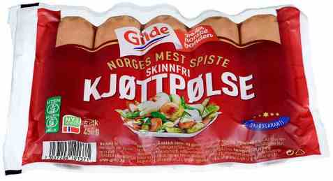 Bilde av Gilde kjøttpølse skinnfri.